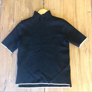 Zara Short Sleeve Mock Neck Sweater